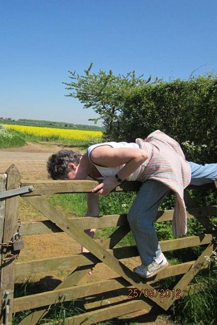 9. I vaulted the gate so did Jane.JPG -                                